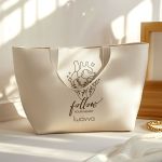 Πάνινη Τσάντα Αγοράς με Φερμουάρ, Ιδανική για Προσωπικό Δώρο