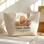 Premium Τσάντα Ώμου με Φερμουάρ, Γυναικείο Δώρο για Δασκάλα