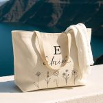 Tote Bag με Όνομα και Μονόγραμμα, Προσωποποιημένο Δώρο