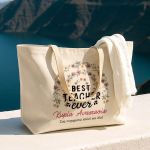 Tote Bag με Αφιέρωση, Οικολογικό & Σικ Δώρο για Δασκάλα