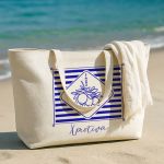 Πάνινη Τσάντα Αγοράς με Φερμουάρ, Τέλειο Γυναικείο Δώρο