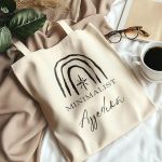 Premium Tote Bag Ώμου με Όνομα, Δώρο για Κάθε Γυναίκα