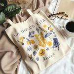 Πάνινη Τσάντα Ώμου με Όνομα, Τέλειο Γυναικείο Δώρο