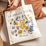 Πάνινη Τσάντα Ώμου με Όνομα, Τέλειο Γυναικείο Δώρο