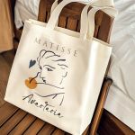 Βαμβακερή Τσάντα Ώμου με Προσωποποίηση, Γυναικείο Δώρο