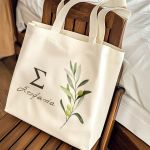 Πάνινη Τσάντα Ώμου με Προσωποποίηση, Ιδανικό Δώρο για Γυναίκα