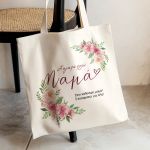 Πάνινη Τσάντα με Όνομα και Αφιέρωση, Ιδανικό Δώρο για Μαμά