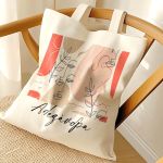 Οικολογική Τσάντα Ώμου με Προσωποποίηση, Δώρο για Γυναίκες