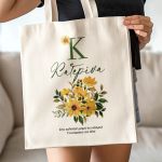 Οικολογική Τσάντα Ώμου με Όνομα, Δώρο για την Μητέρα