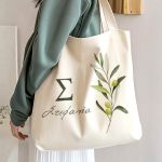 Πάνινη Τσάντα Ώμου με Προσωποποίηση, Ιδανικό Δώρο για Γυναίκα