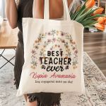 Tote Bag Ώμου με Προσωποποίηση, Δώρο για Δασκάλες