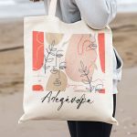 Οικολογική Τσάντα Ώμου με Προσωποποίηση, Δώρο για Γυναίκες