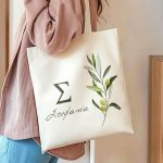 Πάνινη Τσάντα Ώμου με Προσωποποίηση, Ιδανικό Δώρο για Γυναίκα