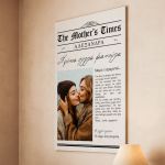 Πίνακας σε Καμβά σε Στυλ Εφημερίδα, Δώρο για τη Μητέρα