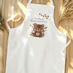 Βαφτιστική Ποδιά με Baby Bear, Προσωποποιημένη για Νονά