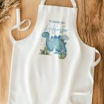 Ποδιά Βάπτισης με Little Dino, Προσωποποιημένο για τον Νονό