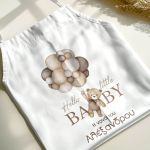 Βαφτιστική Ποδιά με Pastel Balloons, Προσωποποιημένη για Νονά
