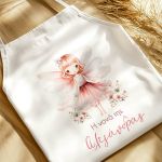 Ποδιά Βάπτισης με Νεράιδα, Προσωποποιημένη για Νονούς