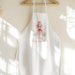 Ποδιά Βάπτισης με Νεράιδα, Προσωποποιημένη για Νονούς