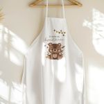 Βαφτιστική Ποδιά με Baby Bear, Προσωποποιημένη για Νονά