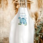 Ποδιά Βάπτισης με Little Dino, Προσωποποιημένο για τον Νονό