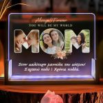 Επιτραπέζιο LED Φωτιστικό με Φωτογραφίες, Δώρο για την Μητέρα