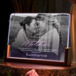 Επιτραπέζιο LED Φωτιστικό με Φωτογραφία, Δώρο για την Μαμά