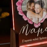 Επιτραπέζιο Φωτιστικό με Φωτογραφίες, Δώρο Αγάπης για Μαμά