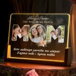 Επιτραπέζιο LED Φωτιστικό με Φωτογραφίες, Δώρο για την Μητέρα
