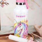 Σετ 3 Δώρα Color Unicorn - Παγούρι, Δοχείο Φαγητού & Λαμπάδα