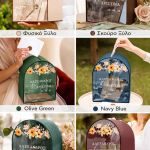 Κουτί Ευχών Γάμου σε Ξύλινο Σχήμα Καμάρα με Ονόματα