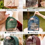 Γαμήλιο Κουτί Ευχών Ξύλινο Προσωποποιημένο σε Σχήμα Καμάρα