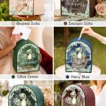 Διακοσμητικό Κουτί Ευχών Βάπτισης σε Σχήμα Καμάρα με Όνομα