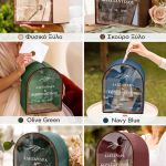 Γαμήλιο Κουτί Ευχών με Ονόματα σε Σχήμα Καμάρα