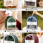 Γαμήλιο Κουτί Ευχών Καμάρα με Ονόματα και Ημερομηνία