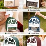 Γαμήλιο Κουτί Ευχών με Ονόματα σε Σχήμα Καμάρα
