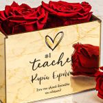 Κόκκινα Forever Roses σε Θήκη με Όνομα, Δώρο για Δασκάλα