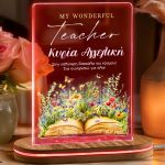 Φωτιστικό Led Επιτραπέζιο με Αφιέρωση, Δώρο για τη Δάσκαλα