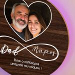 Φωτιστικό Τοίχου με Φωτογραφία, Ιδανικό Δώρο για Πατέρα