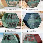 Κουτί Ευχών Εξάγωνο με Ονόματα και Ημερομηνία