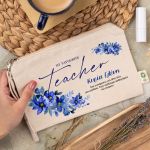 Κομψό Πρακτικό Εκρού Τσαντάκι & Νεσεσέρ, Δώρο για Δασκάλα