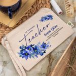 Κομψό Πρακτικό Εκρού Τσαντάκι & Νεσεσέρ, Δώρο για Δασκάλα