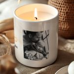 Χειροποίητο Κερί με Άρωμα Vanilla Cream, Δώρο για τον Μπαμπά