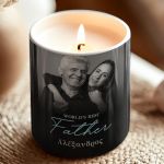 Χειροποίητο Κερί με Άρωμα Vanilla Cream, Δώρο για Πατέρα