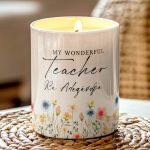 Κερί Χειροποίητο με Άρωμα Vanilla Cream, Δώρο για Δασκάλες