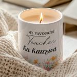 Αρωματικό Χειροποίητο Κερί Vanilla Cream, Δώρο για την Δασκάλα