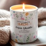Χειροποίητο Αρωματικό Κερί με Βανίλια, Δώρο για Δασκάλες