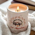 Αρωματικό Κερί με Άρωμα Βανίλιας, Πρακτικό Δώρο για Εκπαιδευτικό