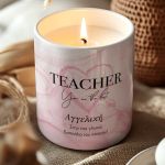 Αρωματικό Κερί Vanilla Χειροποίητο, Ιδανικό Δώρο για Δασκάλα