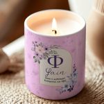 Κερί Χειροποίητο με Άρωμα Vanilla Cream, Δώρο για Δασκάλα